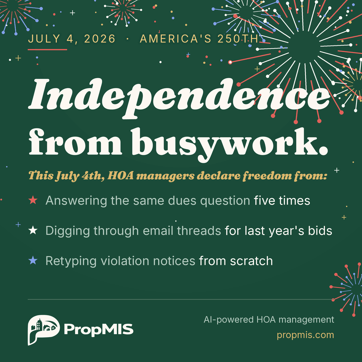 Independence from Busywork: How AI-Powered HOA Management Software Gives Managers Their Time Back